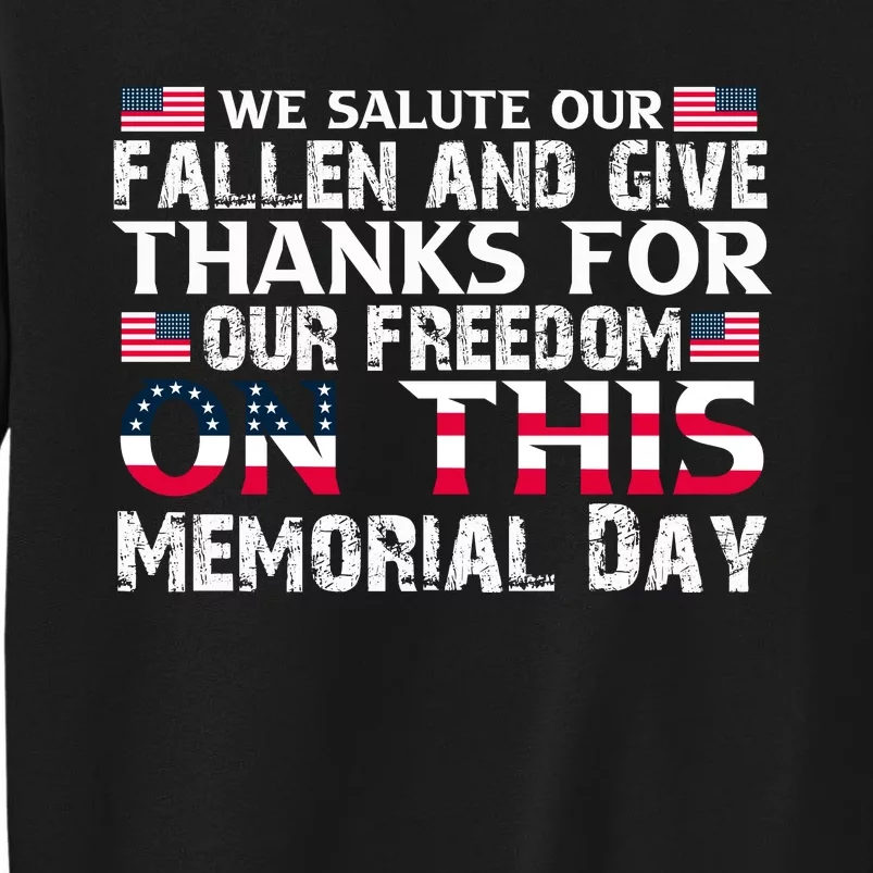 Memorial Day 2 Tall Sweatshirt