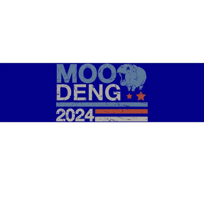 Moo Deng 24 Bouncy Pig Hippo Hippopotamus Bumper Sticker