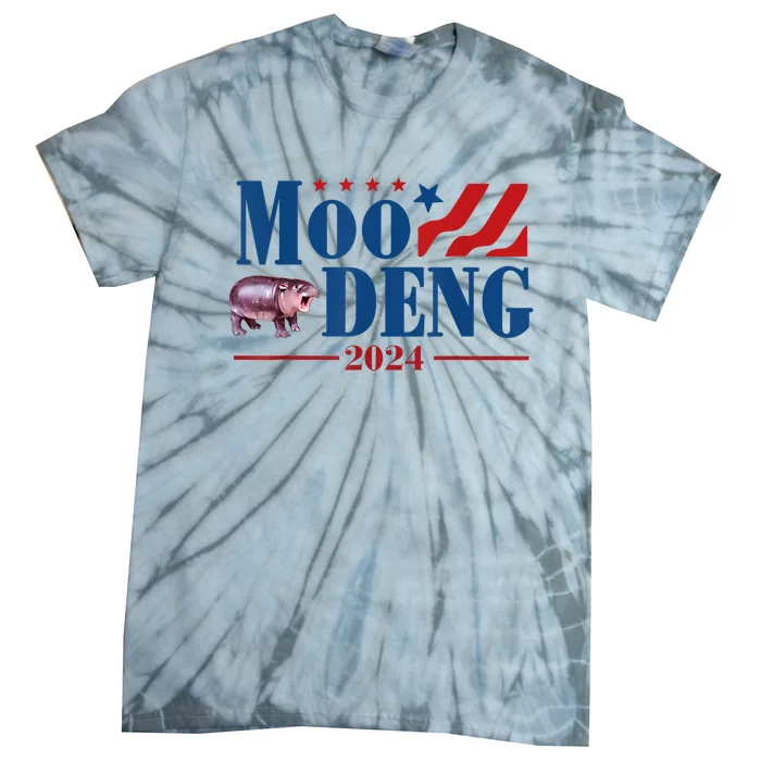 Moo Deng 2024 Moo Deng Moo Deng Cute Baby Hippo Tie-Dye T-Shirt