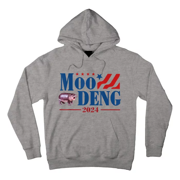 Moo Deng 2024 Moo Deng Moo Deng Cute Baby Hippo Tall Hoodie