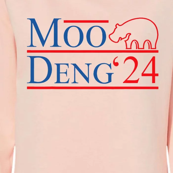 Moo Deng 2024 Moo Deng Moo Deng Cute Baby Hippo Womens California Wash Sweatshirt