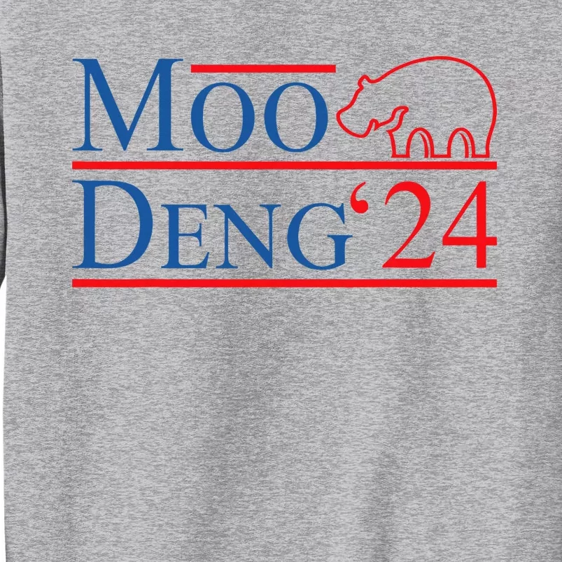 Moo Deng 2024 Moo Deng Moo Deng Cute Baby Hippo Tall Sweatshirt