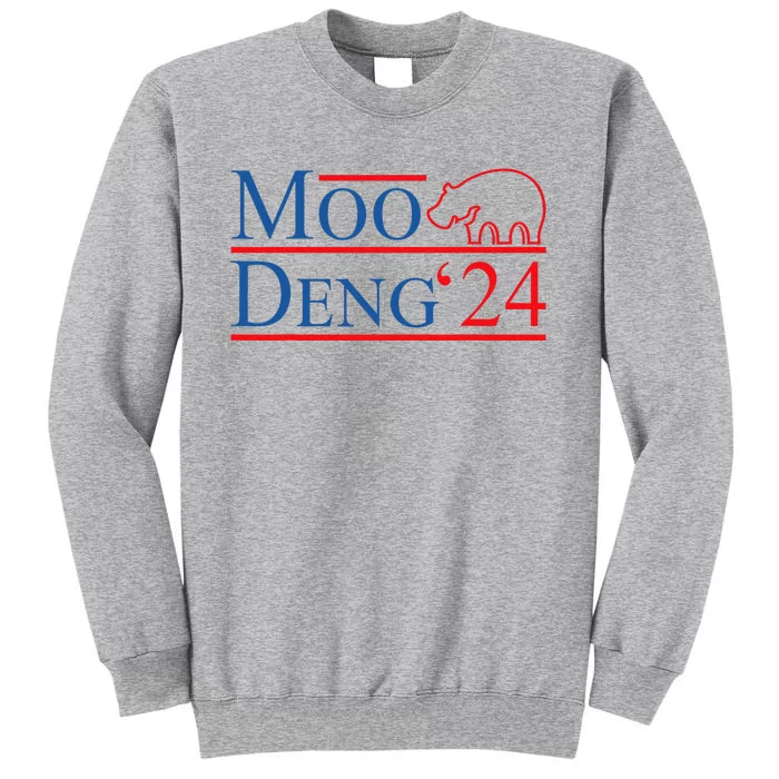 Moo Deng 2024 Moo Deng Moo Deng Cute Baby Hippo Tall Sweatshirt