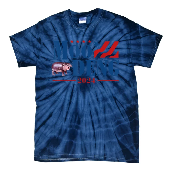 Moo Deng 2024 Moo Deng Moo Deng Cute Baby Hippo Tie-Dye T-Shirt