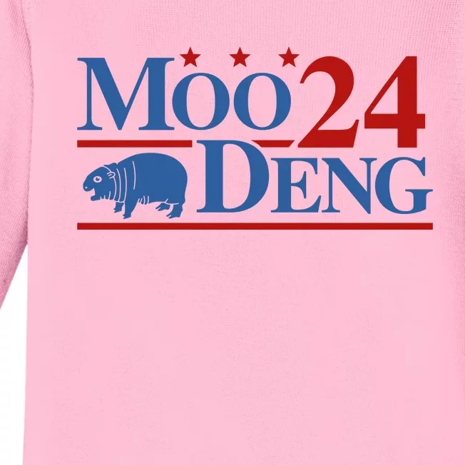 Moo Deng ’24 Baby Long Sleeve Bodysuit