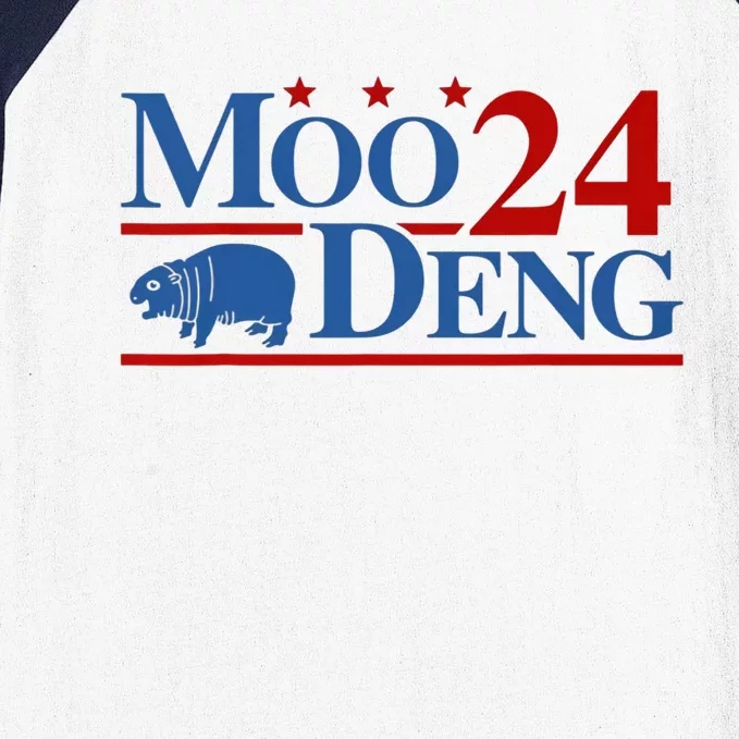 Moo Deng 2024 Moo Deng Moo Deng Cute Baby Hippo Baseball Sleeve Shirt