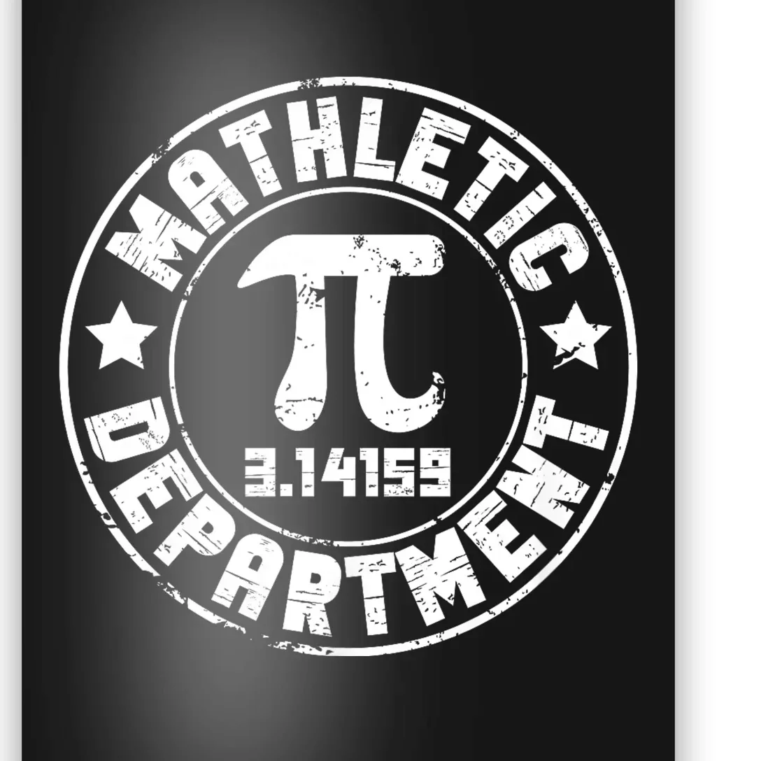 Mathletic Department 3.14159 Pi Day Math Teacher Vintage Poster