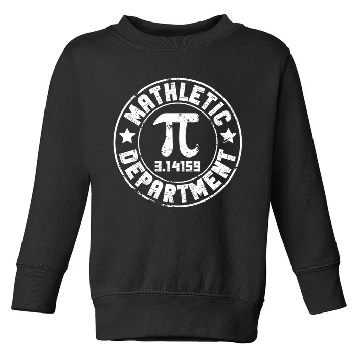 Mathletic Department 3.14159 Pi Day Math Teacher Vintage Toddler Sweatshirt