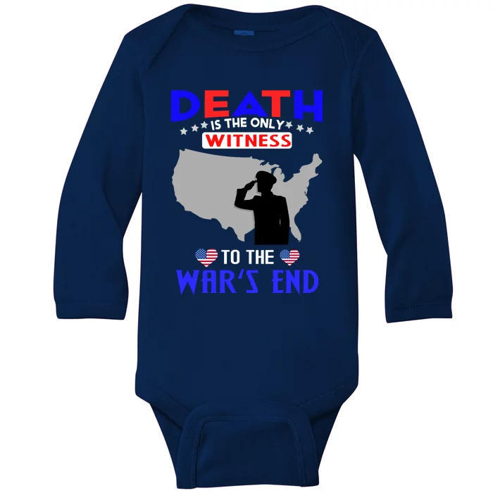 Memorial Day 3 Baby Long Sleeve Bodysuit