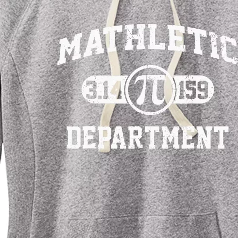 Mathletic Department 3 14159 Pi Day Math Teacher Vintage Women's Fleece Hoodie