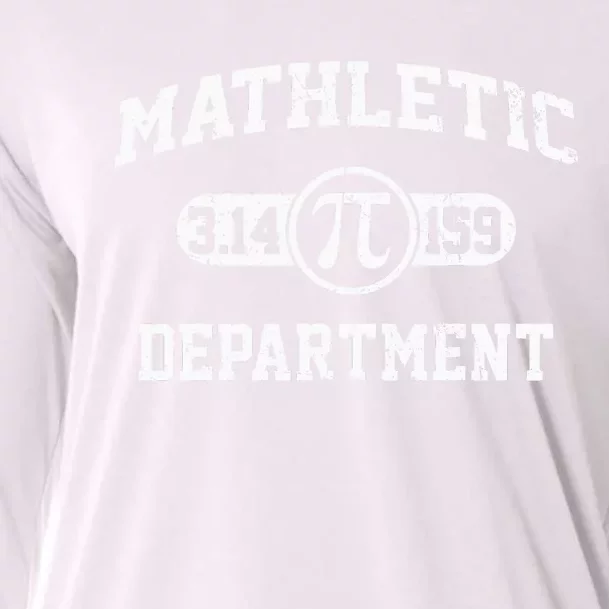 Mathletic Department 3 14159 Pi Day Math Teacher Vintage Cooling Performance Long Sleeve Crew