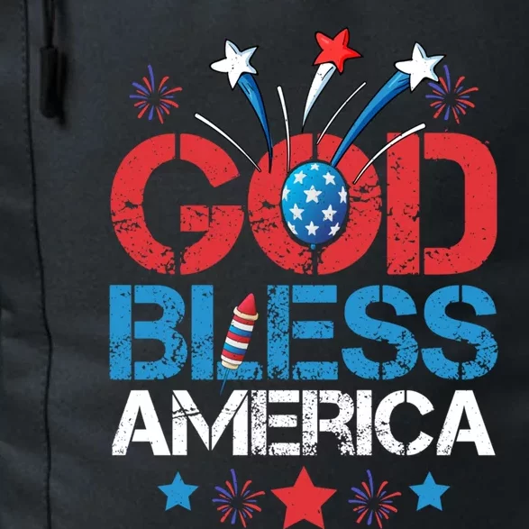 Memorial Day 4th Of July Usa Flag God Bless America Gift Daily Commute Backpack