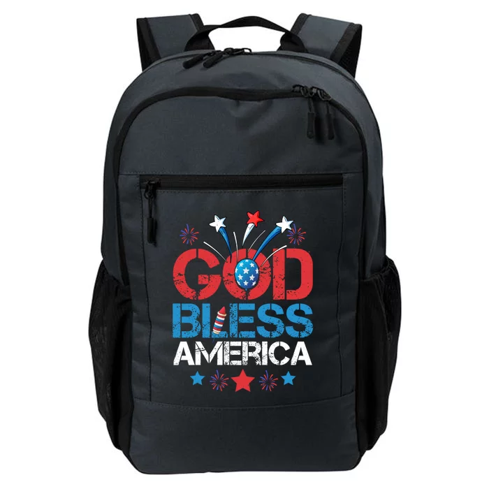 Memorial Day 4th Of July Usa Flag God Bless America Gift Daily Commute Backpack