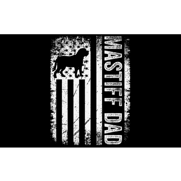 Mastiff Dad American Us Flag English Mastiff Dog Bumper Sticker