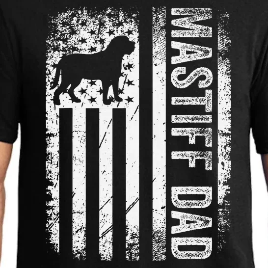 Mastiff Dad American Us Flag English Mastiff Dog Pajama Set