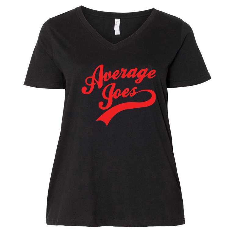 Mens Dodgeball Average Joe's Joes Women's V-Neck Plus Size T-Shirt