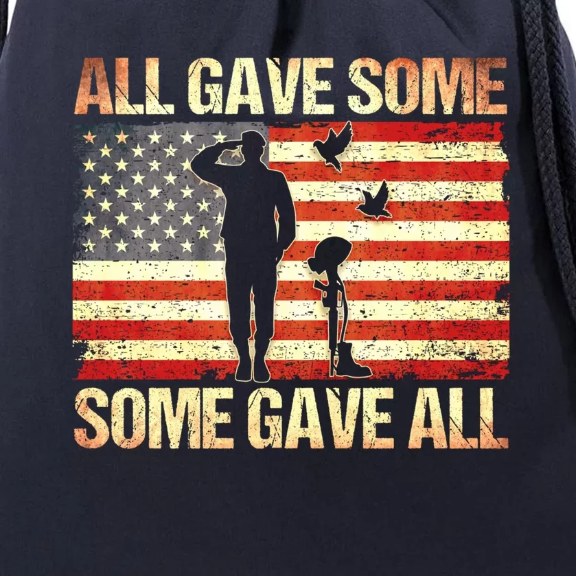 Memorial Day All Gave Some Some Gave All Gift Drawstring Bag