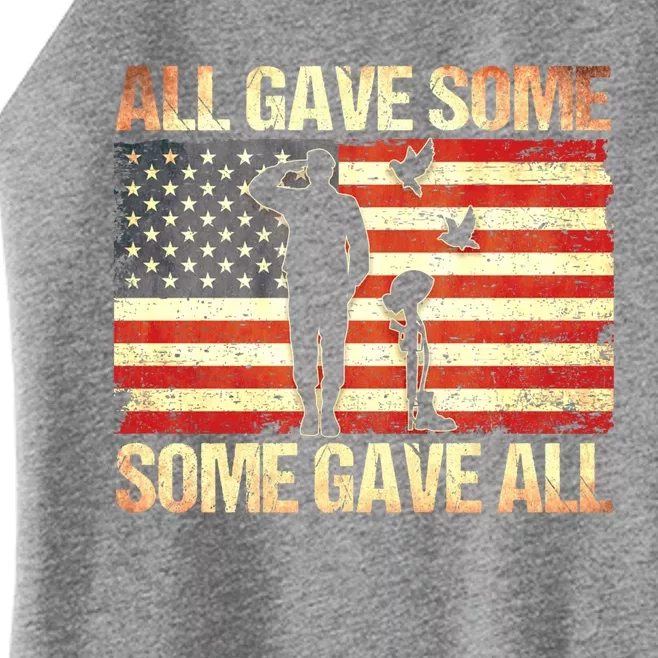 Memorial Day All Gave Some Some Gave All Gift Women’s Perfect Tri Rocker Tank