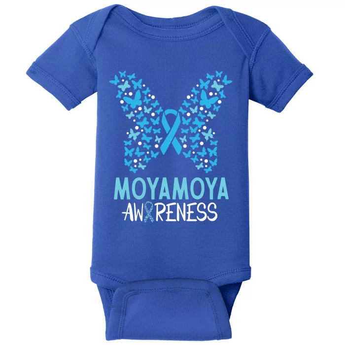 Moyamoya Disease Awareness Butterfly Cute Gift And Gift Baby Bodysuit