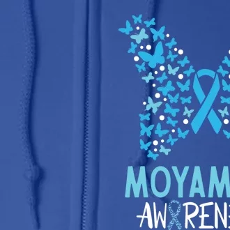 Moyamoya Disease Awareness Butterfly Cute Gift And Gift Full Zip Hoodie