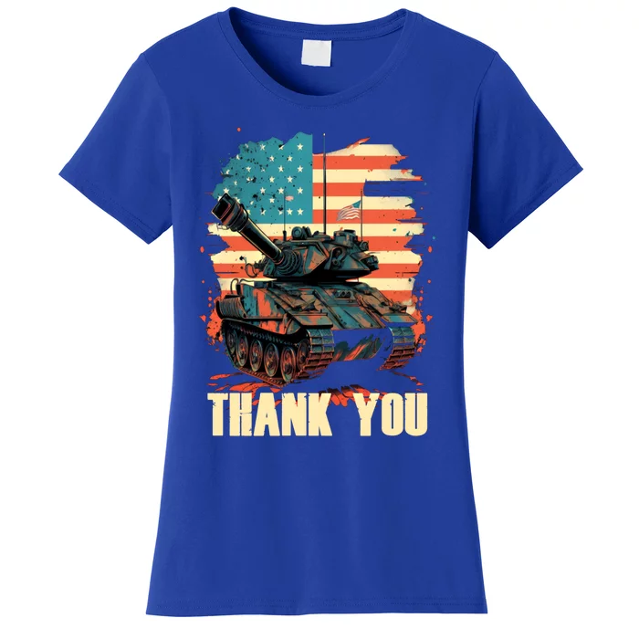 Memorial Day Armored Combat American Usa Flag 4th Of July Meaningful Gift Women's T-Shirt