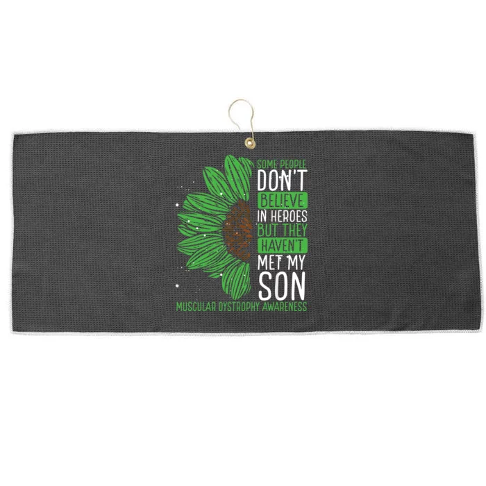 Muscular Dystrophy Awareness Ribbon Son Survivor Warrior Large Microfiber Waffle Golf Towel