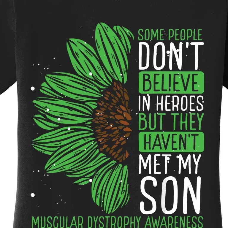 Muscular Dystrophy Awareness Ribbon Son Survivor Warrior Women's T-Shirt