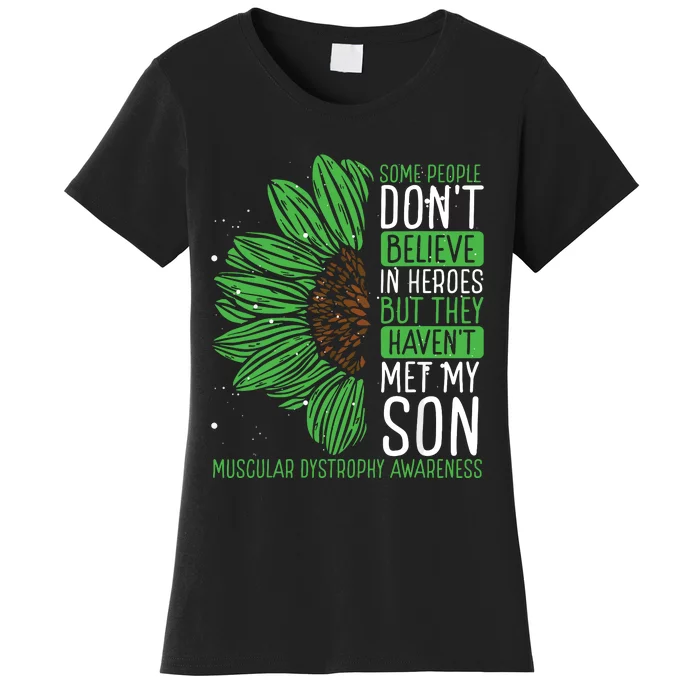 Muscular Dystrophy Awareness Ribbon Son Survivor Warrior Women's T-Shirt