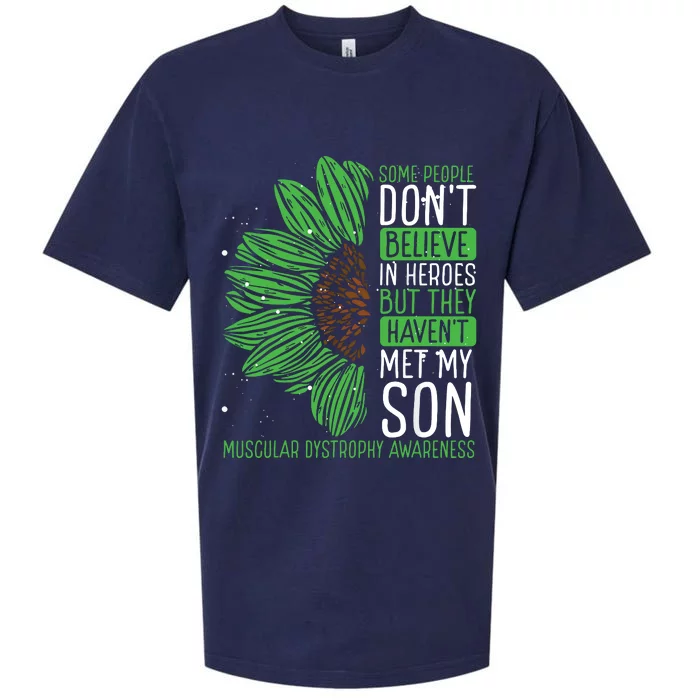 Muscular Dystrophy Awareness Ribbon Son Survivor Warrior Sueded Cloud Jersey T-Shirt