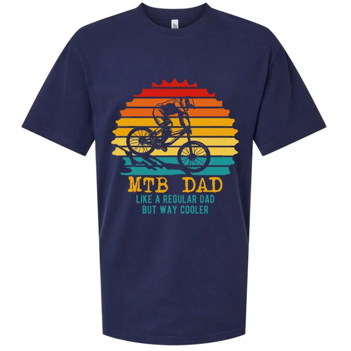 Mtb Dad Apparel Retro Mountain Bike Dad Sueded Cloud Jersey T-Shirt