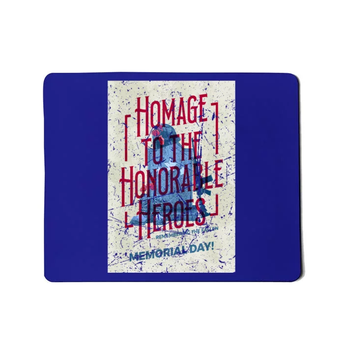 Memorial Day America Veterans Soldier Heroes Usa Military Gift Mousepad