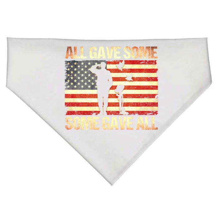 Memorial Day All Gave Some Some Gave All Gift USA-Made Doggie Bandana