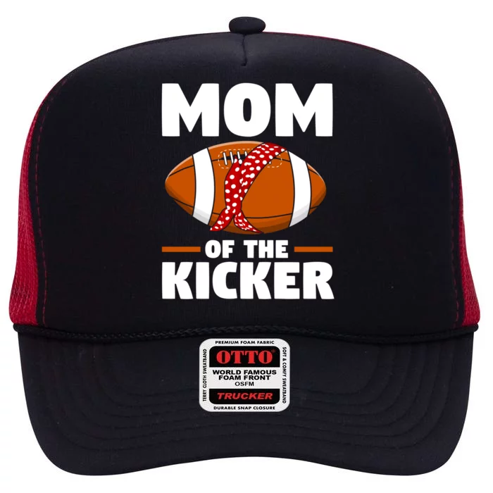 Mother's Day American Football Mommy Mom Of The Kicker Cute Gift High Crown Mesh Trucker Hat