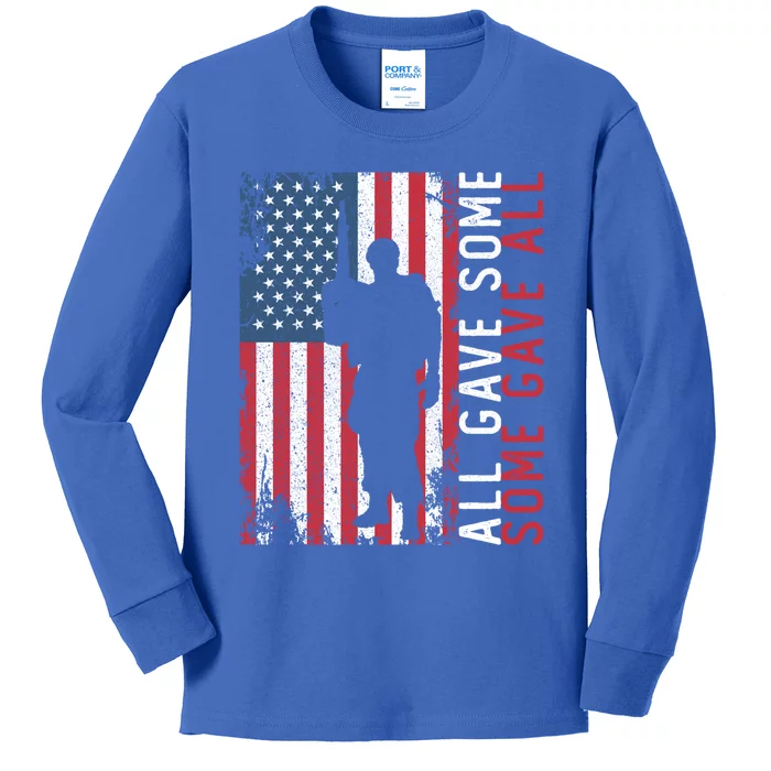 Memorial Day All Gave Some Some Gave All Cool Gift Kids Long Sleeve Shirt