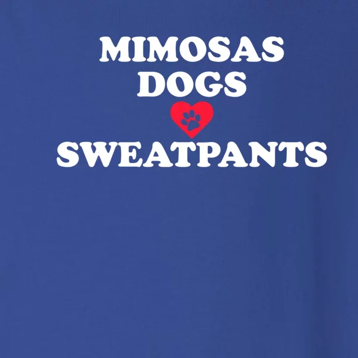 Mimosas Dogs And Sweatpants Heart Paw Gift Toddler Long Sleeve Shirt