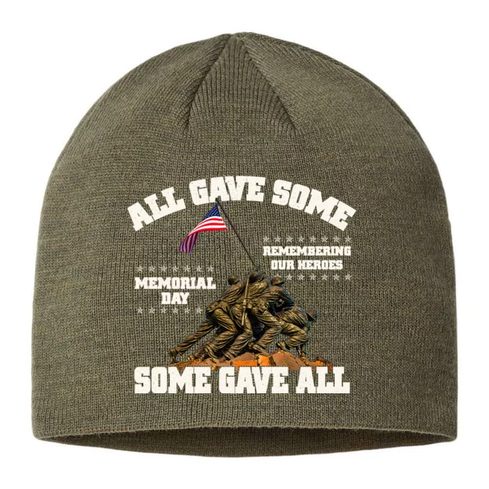 Memorial Day All Gave Some Some Gave All Remembering Our Heroes 8 1/2in Sustainable Knit Beanie