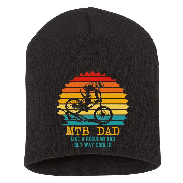 MTB Dad Apparel Retro Mountain Bike Dad Short Acrylic Beanie