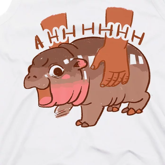 Moo Deng A Hh Hhhh Hippo Funny Tank Top