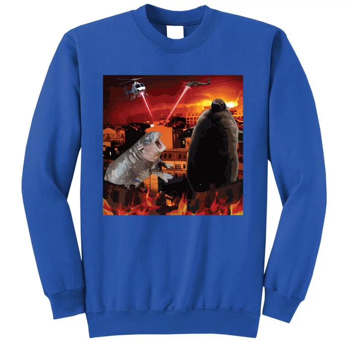 Moo Deng And Pesto Battle Sweatshirt