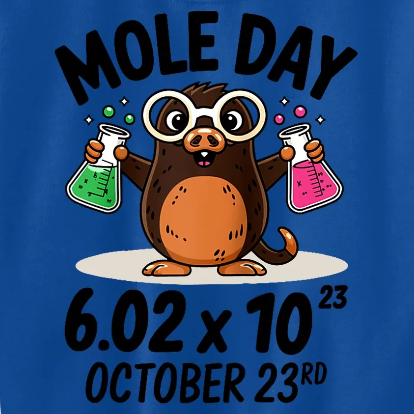 Mole Day Avogadros Number October 23rd Raglan Baseball Gift Kids Sweatshirt