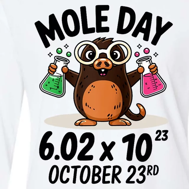 Mole Day Avogadros Number October 23rd Raglan Baseball Gift Womens Cotton Relaxed Long Sleeve T-Shirt