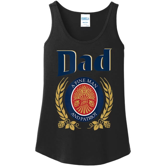 Miller Dad A Fine Man And Patriot Fathers Day Shirt Ladies Essential Tank