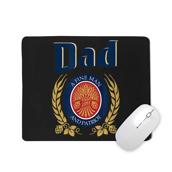 Miller Dad A Fine Man And Patriot Fathers Day Shirt Mousepad