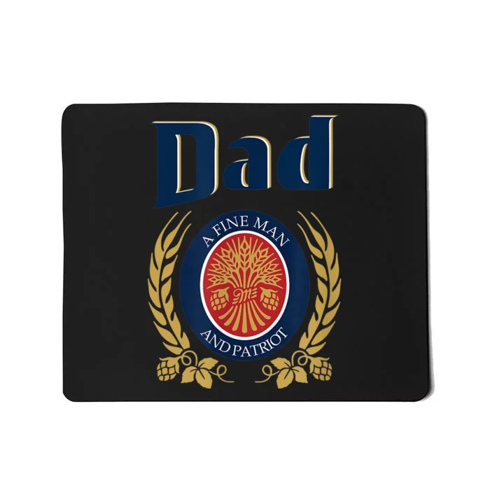 Miller Dad A Fine Man And Patriot Fathers Day Shirt Mousepad