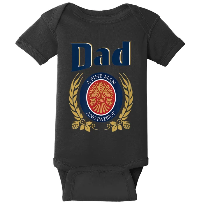 Miller Dad A Fine Man And Patriot Fathers Day Shirt Baby Bodysuit