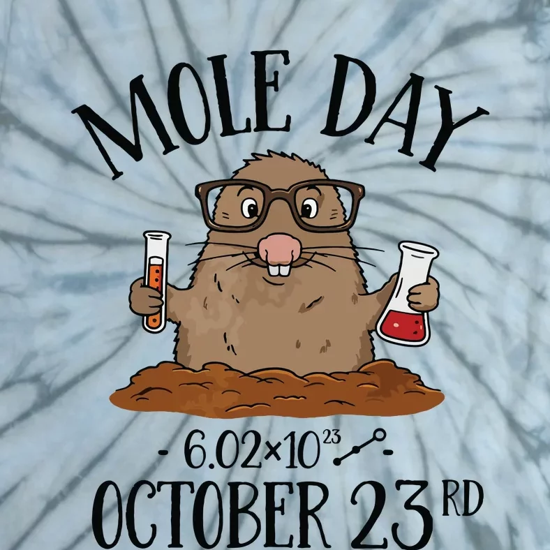 Mole Day AvogadroS Number October 23rd Tie-Dye T-Shirt