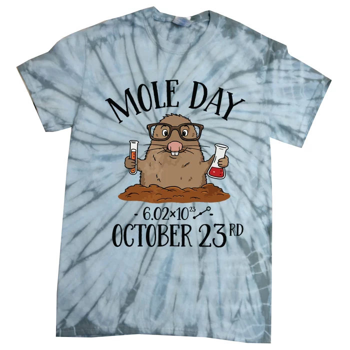 Mole Day AvogadroS Number October 23rd Tie-Dye T-Shirt