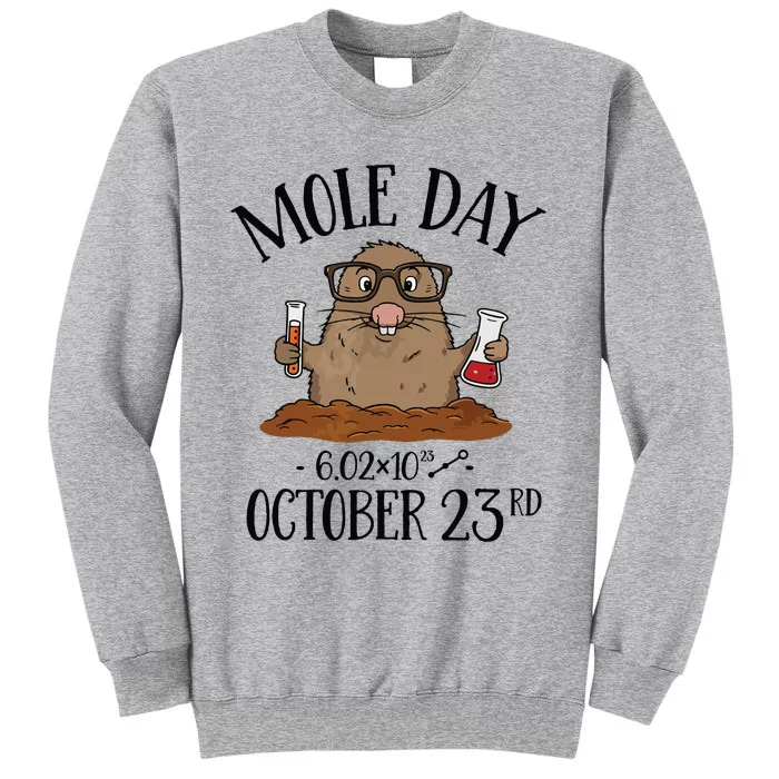 Mole Day AvogadroS Number October 23rd Tall Sweatshirt