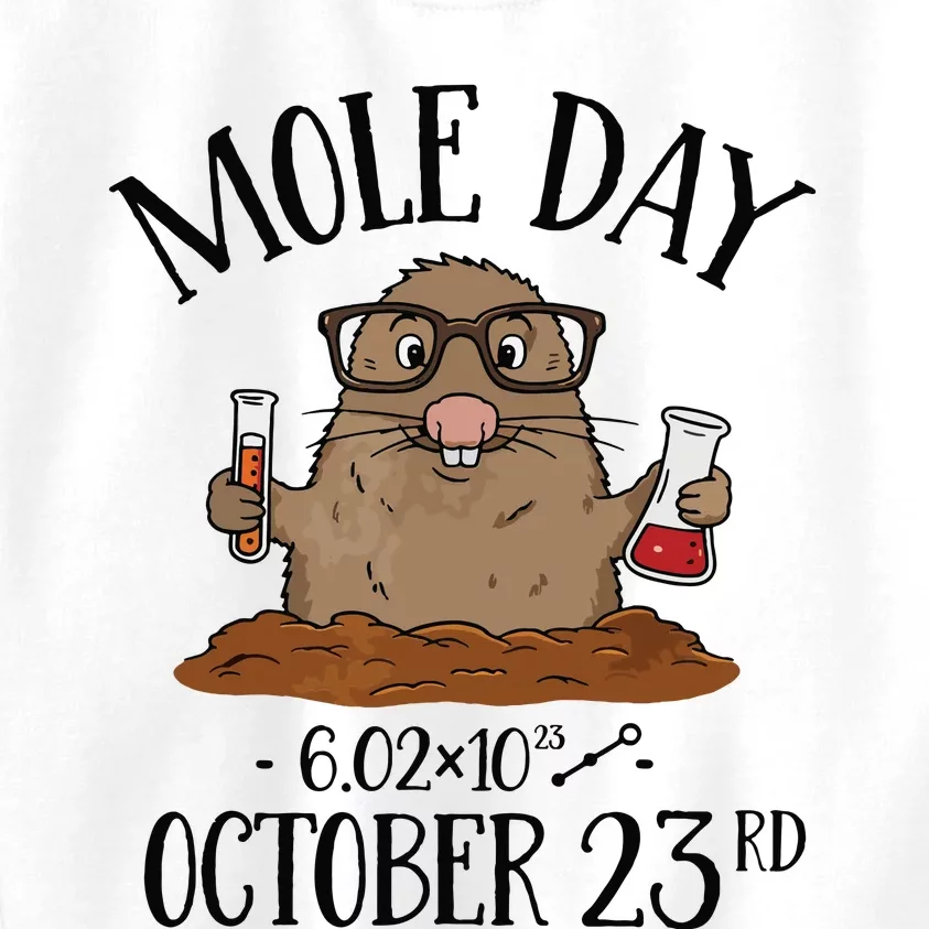 Mole Day AvogadroS Number October 23rd Kids Sweatshirt