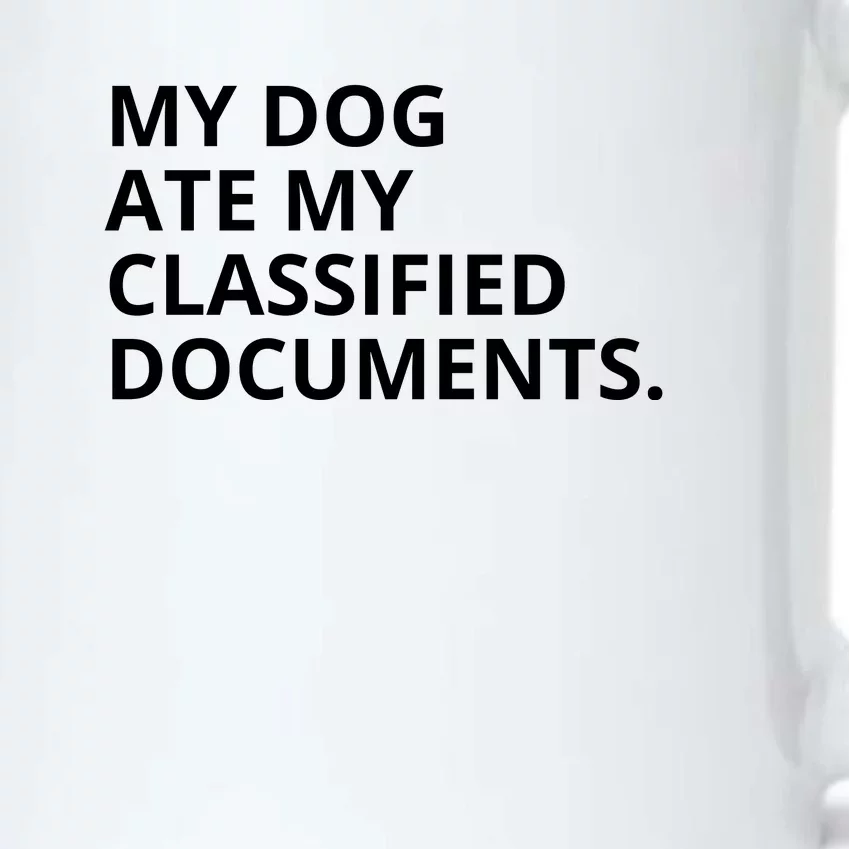 My Dog Ate My Classified Documents Black Color Changing Mug